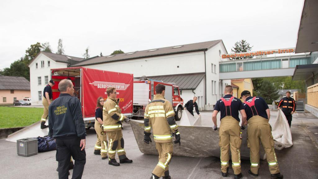 Flüchtlinge in Salzburg: Notquartier in Salzburg-Kasern