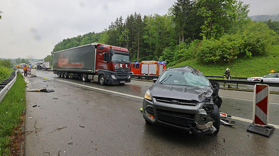 Tödlicher Unfall A8 Teisendorf