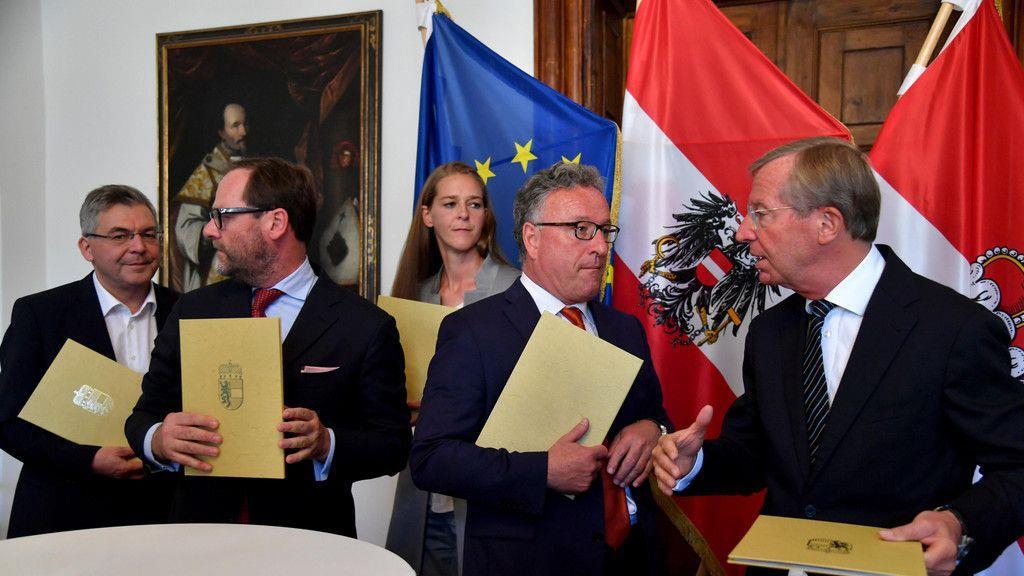 Salzburger Landesregierung unterzeichnet Koalitionsvertrag