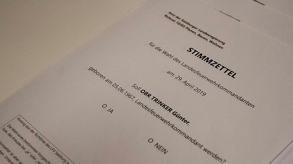 G\u00fcnter Trinker, Landesfeuerwehrkommandant