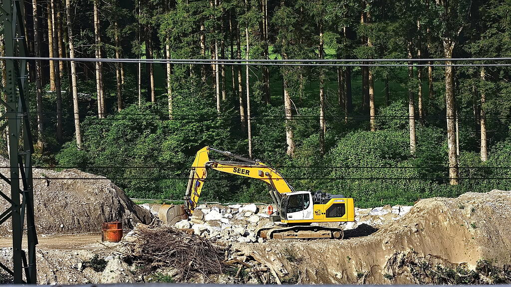 Baustelle Kraftwerk Stegenwald