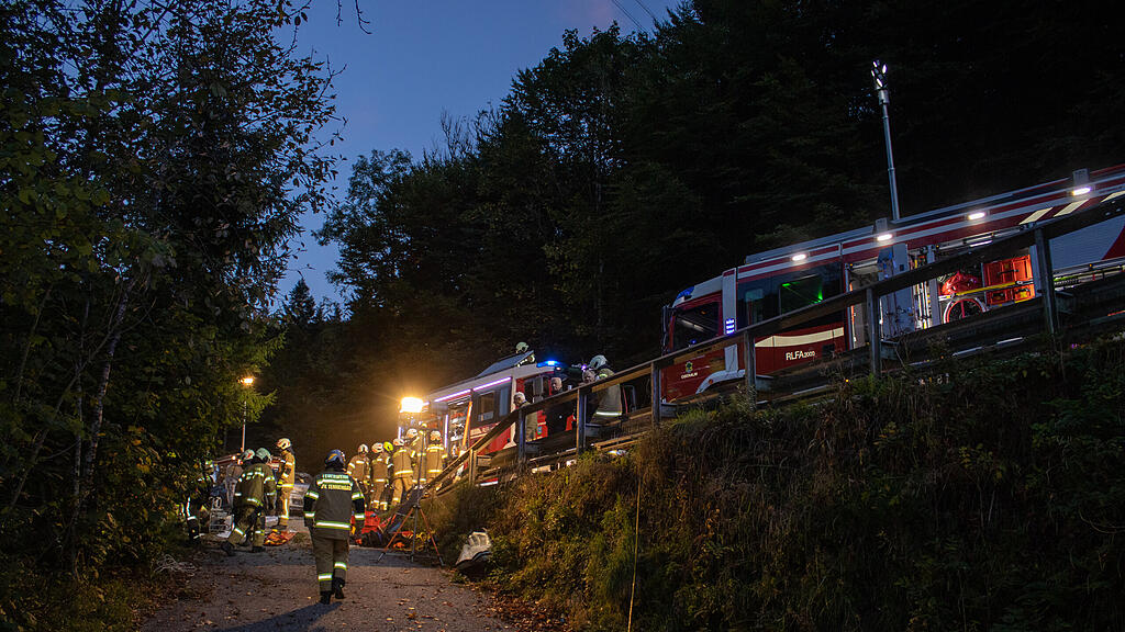 Simulierter Verkehrsunfall beim Wiestalstausee! 125 Jahre FW Tennengeau