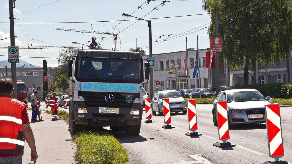 Bauarbeiten an der B155