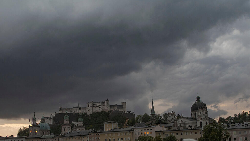 Gewitter Stadt Salzburg