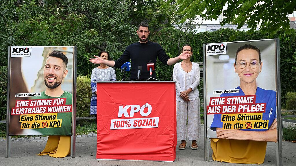 Plakaktpräsentation der KPÖ
