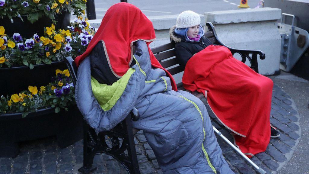 Royale Hochzeit: Fans in Windsor