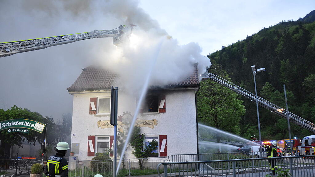 Bad Reichenhall, Brand, Gaststätte