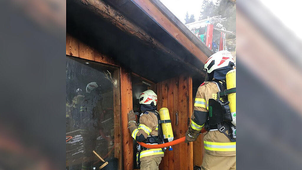 Hüttenbrand Wald im Pinzgau