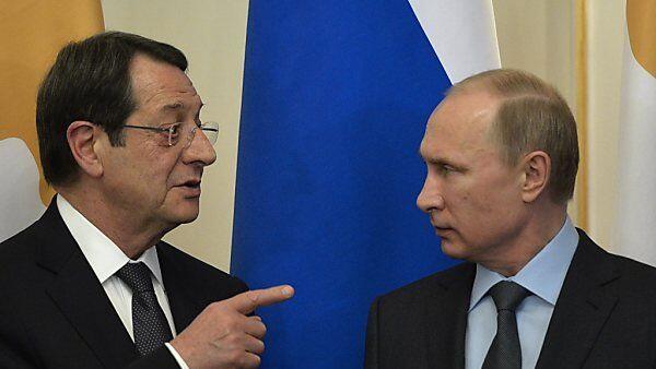 Zyperns Präsident Anastasiades bei Kremlchef Putin