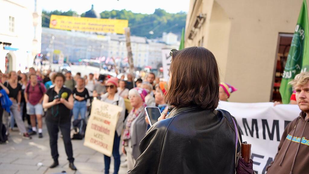 "Demo gegen rechts" in Salzburg
