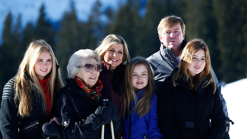 Holländische Königsfamilie in Lech am Arlberg