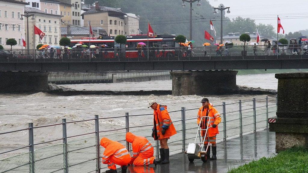 Hochwasser in der Stadt Salzburg II
