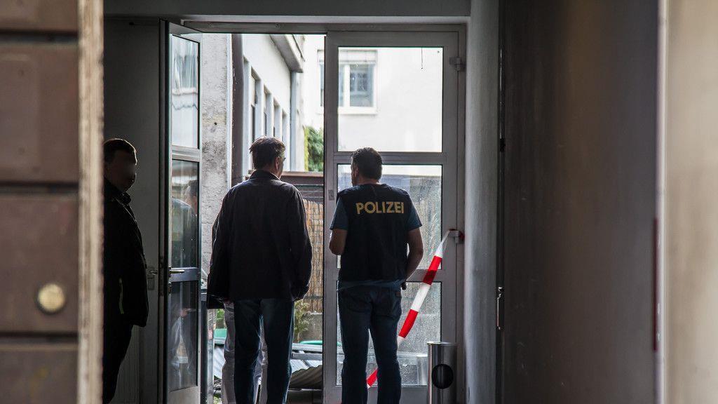 Banküberfall in Salzburg. Bilder vom Tatort