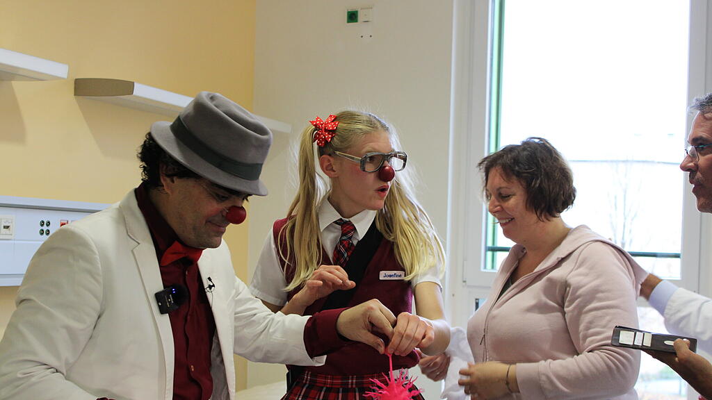 Clownvisite im Salzburger Uniklinikum