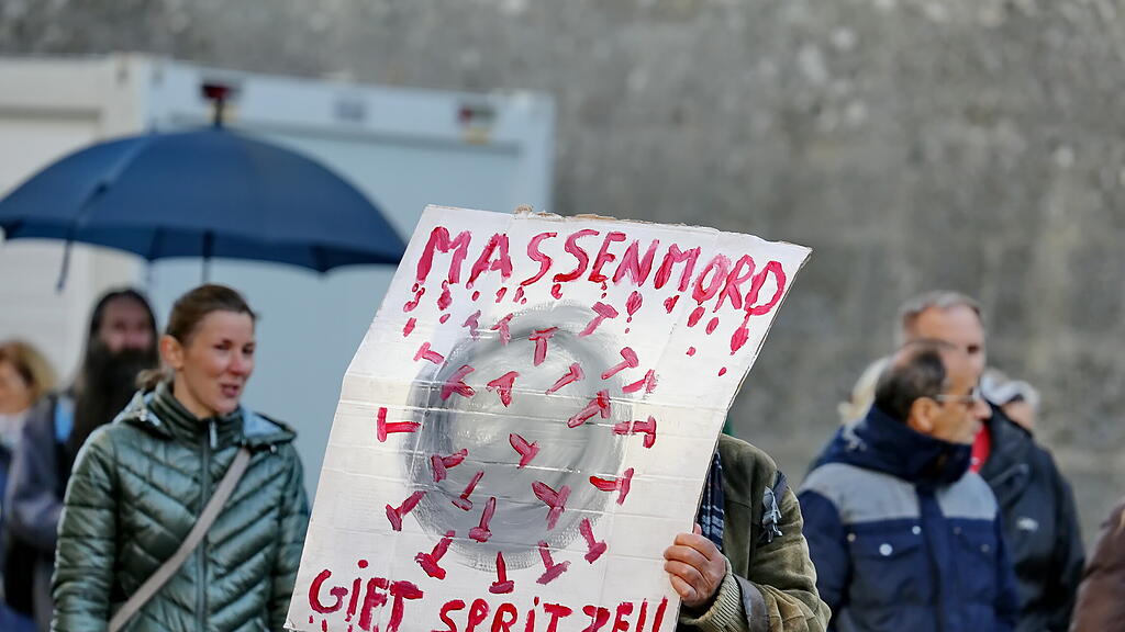 Corona-Protestmarsch in Salzburg