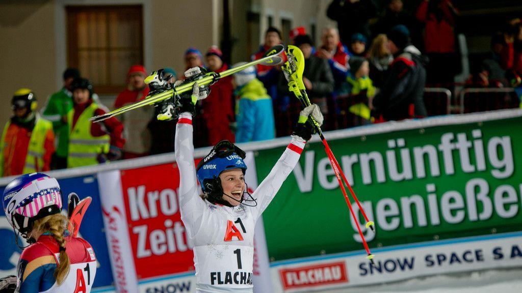 Mega-Stimmung beim Nachtslalom in Flachau