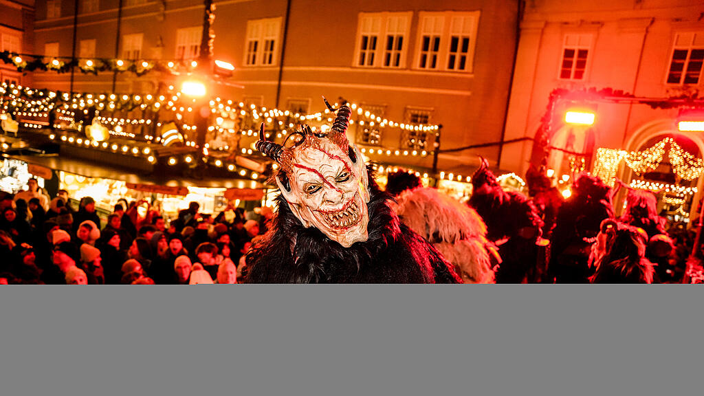 Der Krampuslauf am Christkindlmarkt