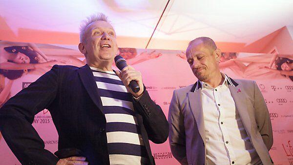 Jean Paul Gaultier und Gery Keszler am Dienstag in Wien