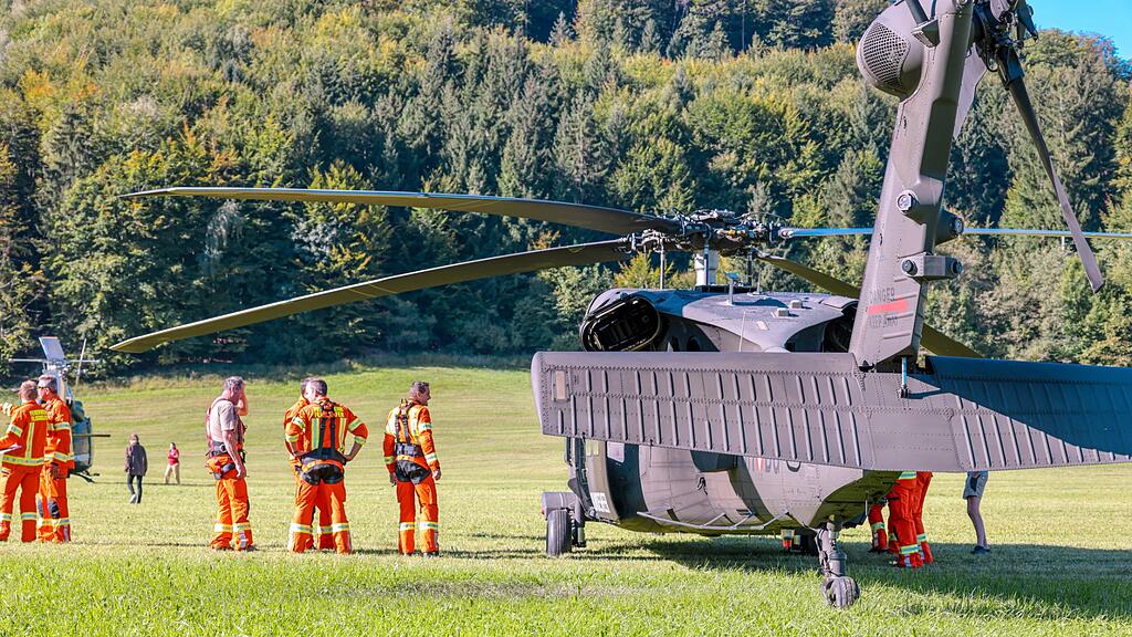 Waldbrandübung Großgmain