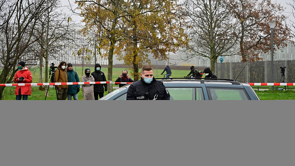 Protest vor Kanzleramt in Berlin