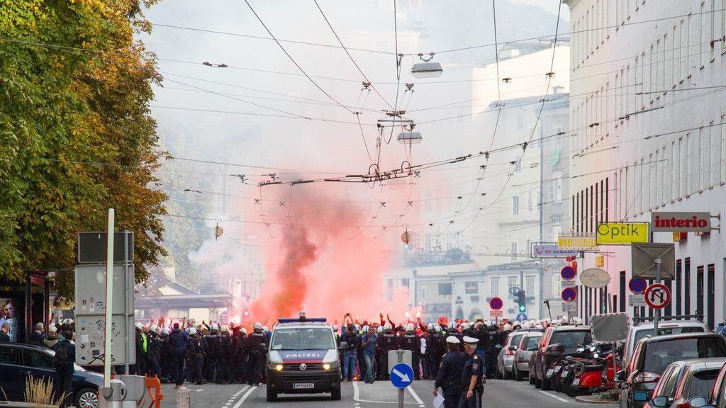 Fanmarsch Marseille vs. RB Salzburg
