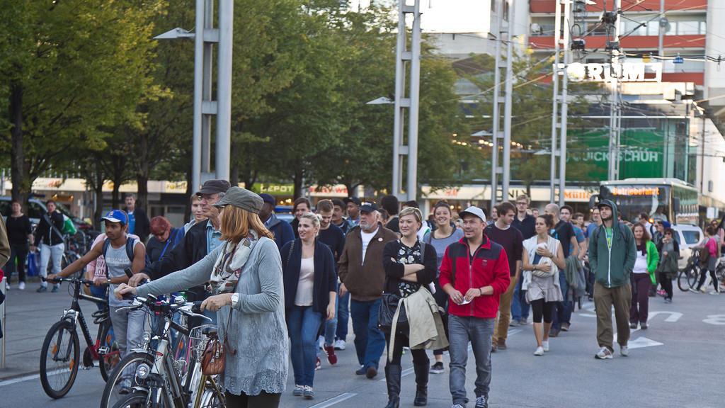 Demo für Bleiberecht von Flüchtlingen