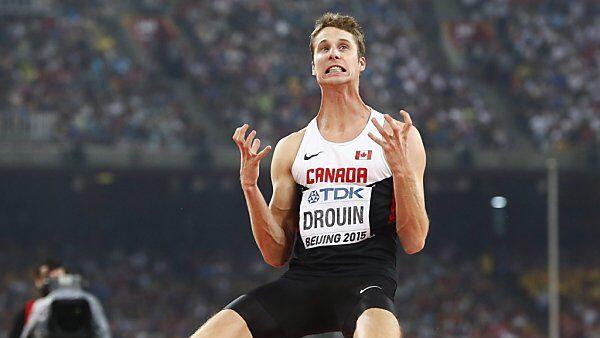 Derek Drouin siegt mit einer Höhe von 2,34 Meter