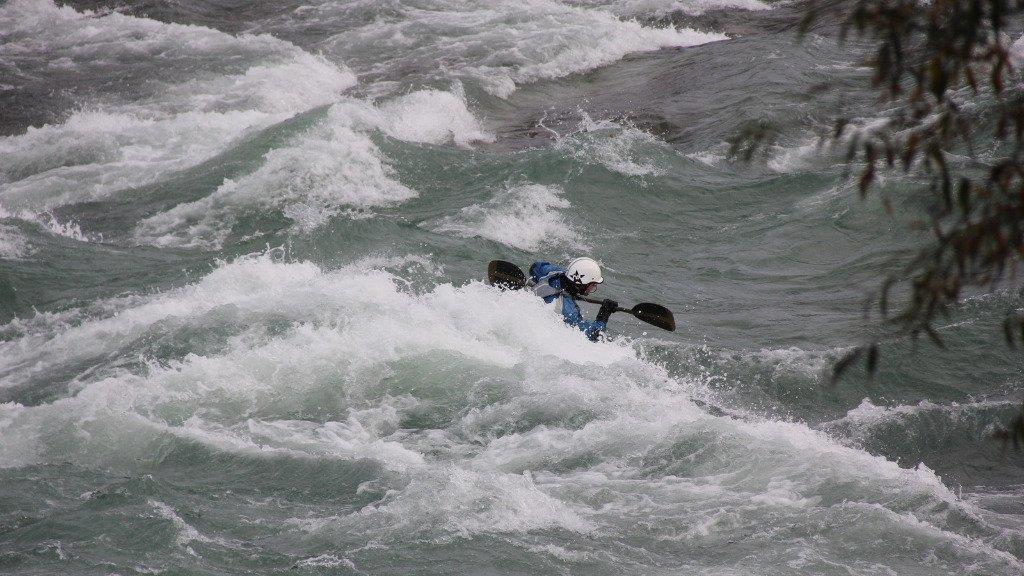 Kajak Freestyle auf der Salzach
