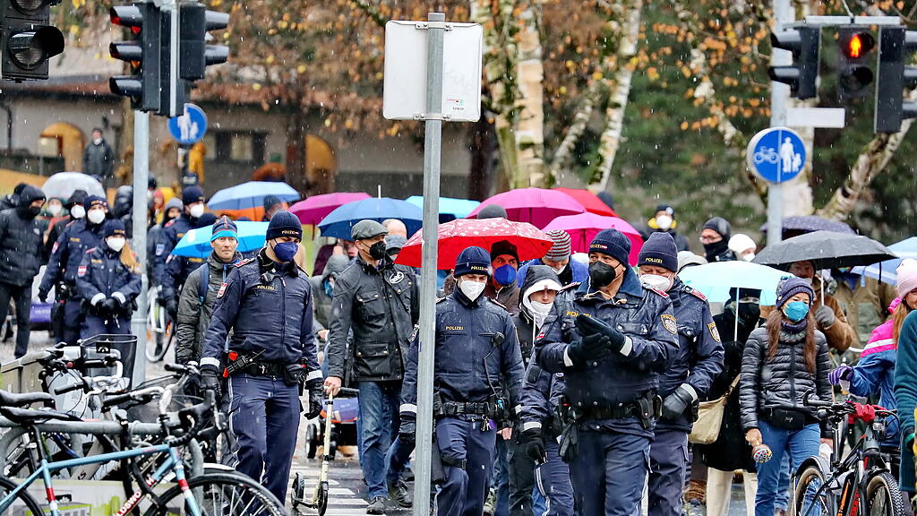 Corona-Demo Stadt Salzburg