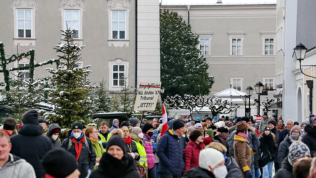 Corona-Demo in Salzburg