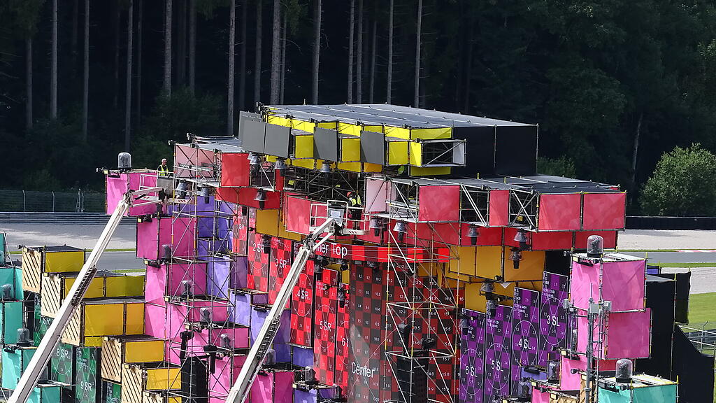 Aufbauarbeiten Electric Love 2021