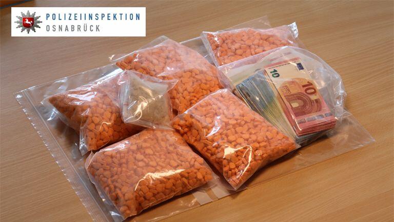 Die Polizei fand Ecstasy mit Trumps Konterfei.