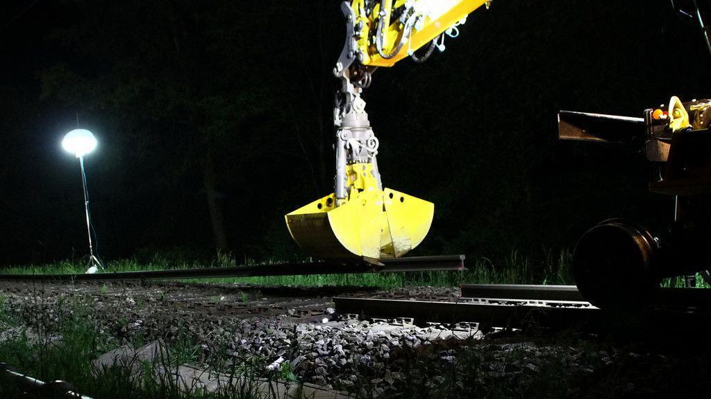 Gleisarbeiten im Flachgau