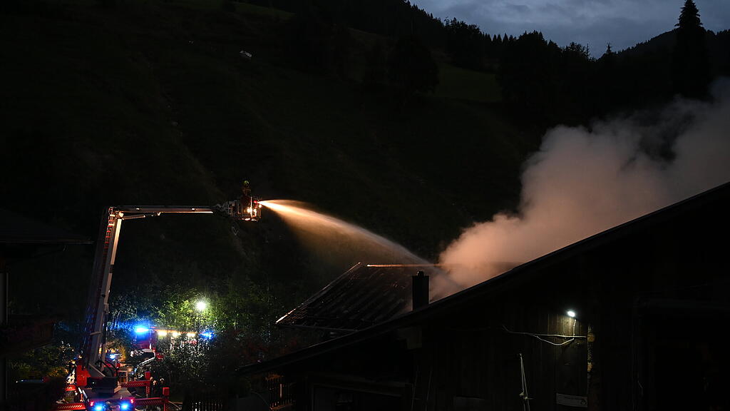 Großbrand Bauernhof Großarl