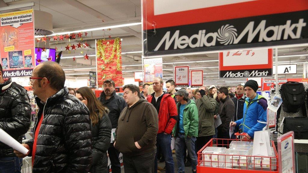 Ansturm auf Media Markt