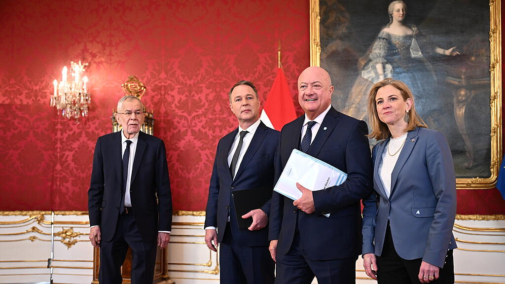 Stocker, Van der Bellen, Babler, Meinl-Reisinger