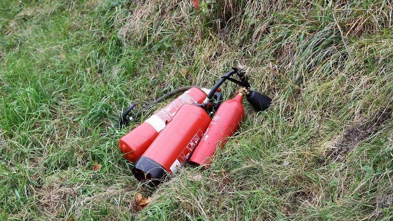 Bilder der Löscharbeiten
