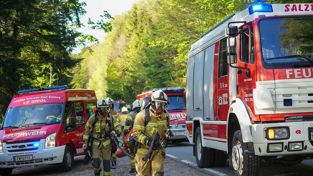 Feuerwehrübung in Guggenthal