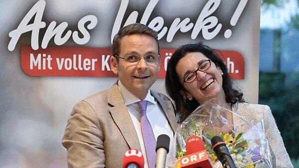 Parteichef Grosz mit Spitzenkandidatin Werthmann