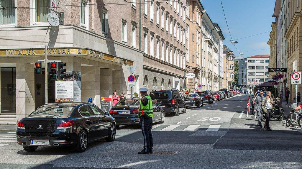 Präsidenten-Konvoi in Salzburg