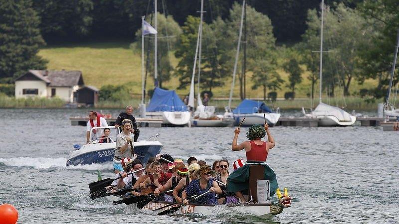 Drachenboot-Action am Mattsee