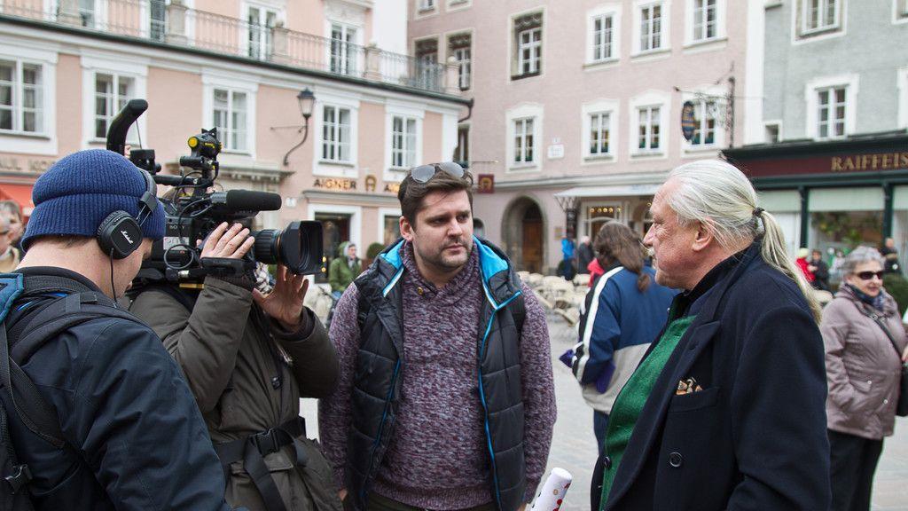 Richard Lugner auf Wahlkampftour in Salzburg II