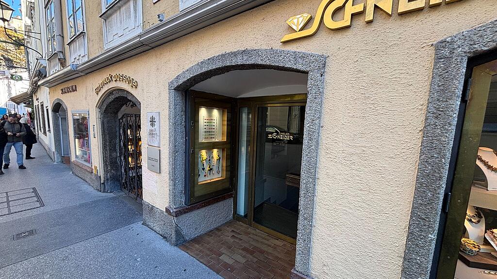 Einbruch bei Juwelier Schneider in Salzburger Altstadt