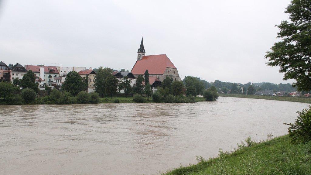 Hochwasser in Oberndorf