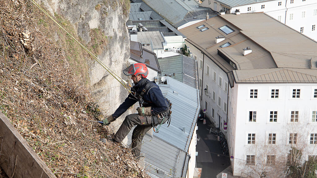 Bergputzer in Salzburg im Einsatz