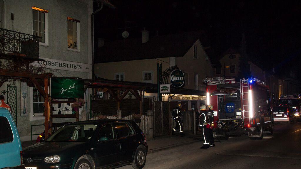 Brand in Gasthaus in Maxglan