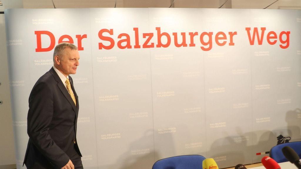 Rücktritt von Hans Mayr: Bilder der ÖVP-Pressekonferenz