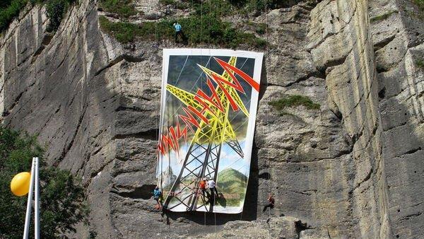 Bilder der Abseilaktion