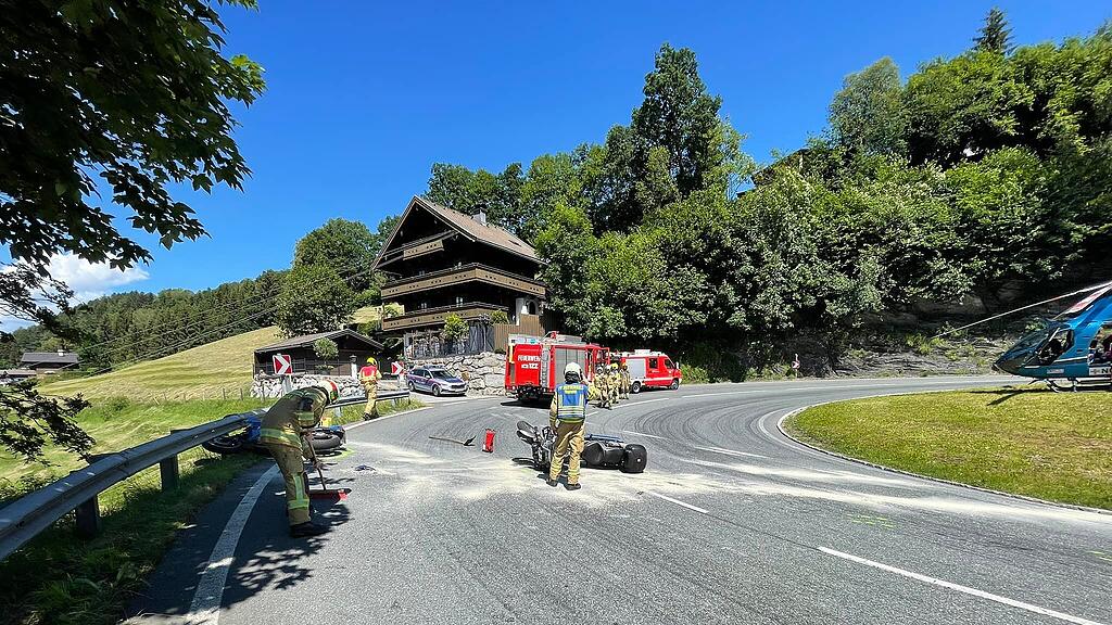 Biker kollidieren in Mittersill