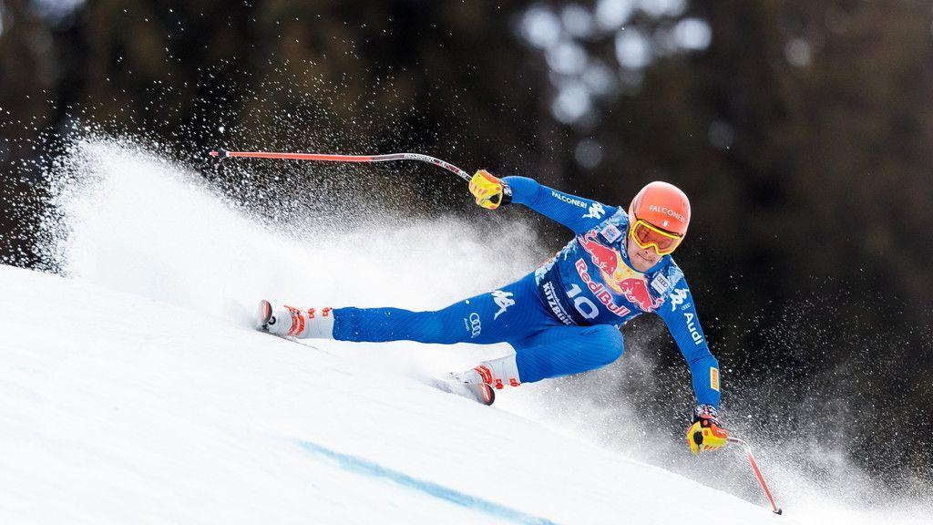 Abfahrtstraining in Kitzbühel
